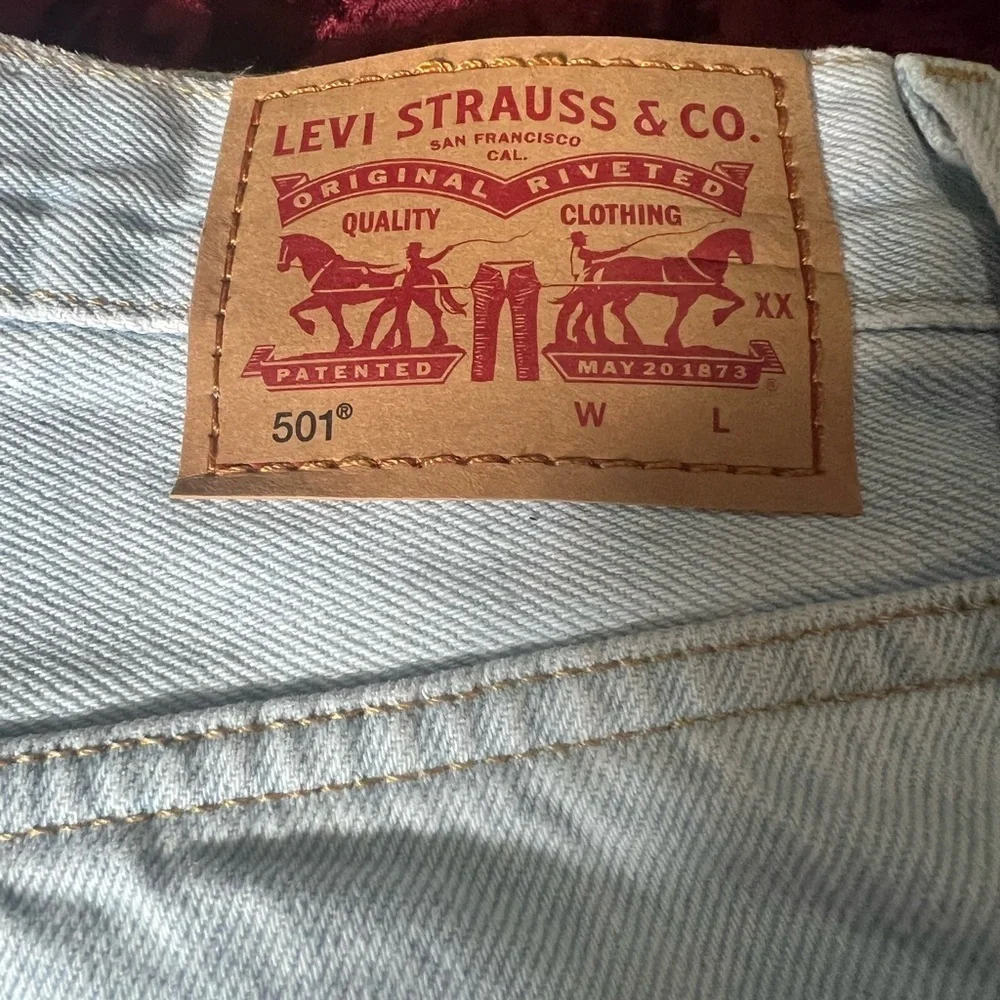 Levi’s 501 Light Wash Denim Cutoff Shorts 30